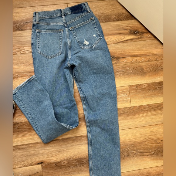 Abercrombie 90’s straight leg curve love ultra high jean - Picture 5 of 7
